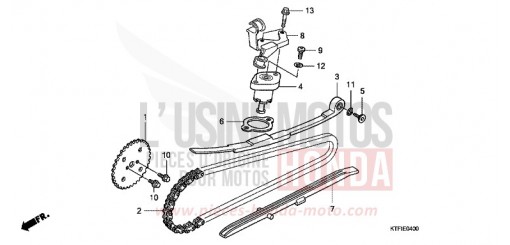 CHAINE A CAMES/TENDEUR SH125A de 2010